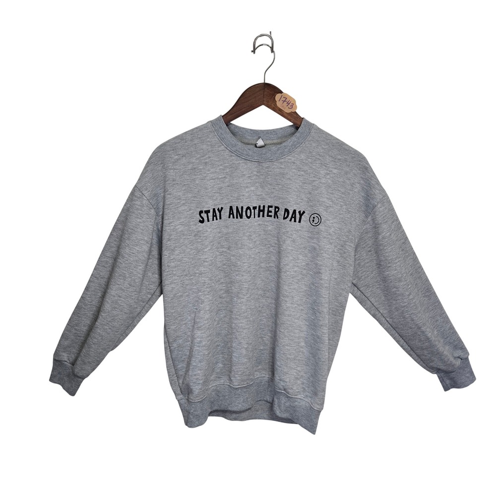 Stay Another Day 99 Reasons Mental Health Awareness Sweatshirt Gray Mens L 170